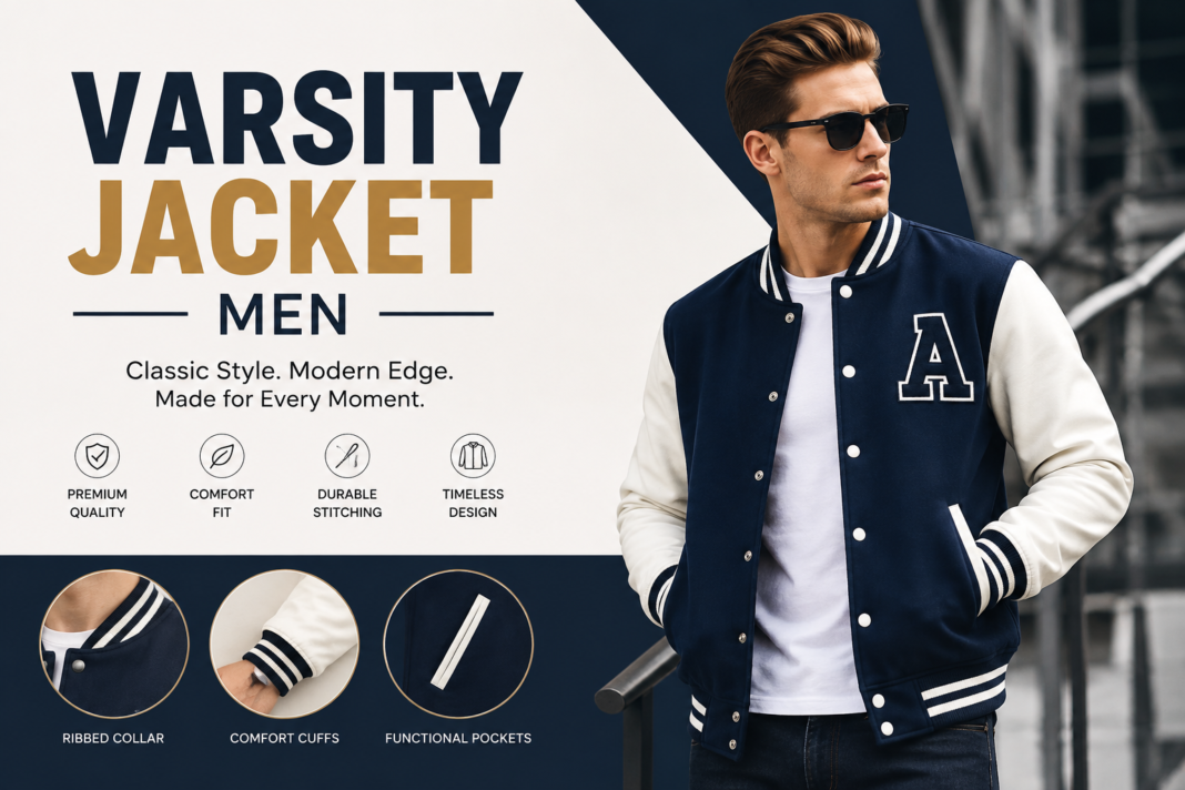 The Varsity Jacket Men Trend Taking Over 2026: From Campus Culture to Street-Style Domination